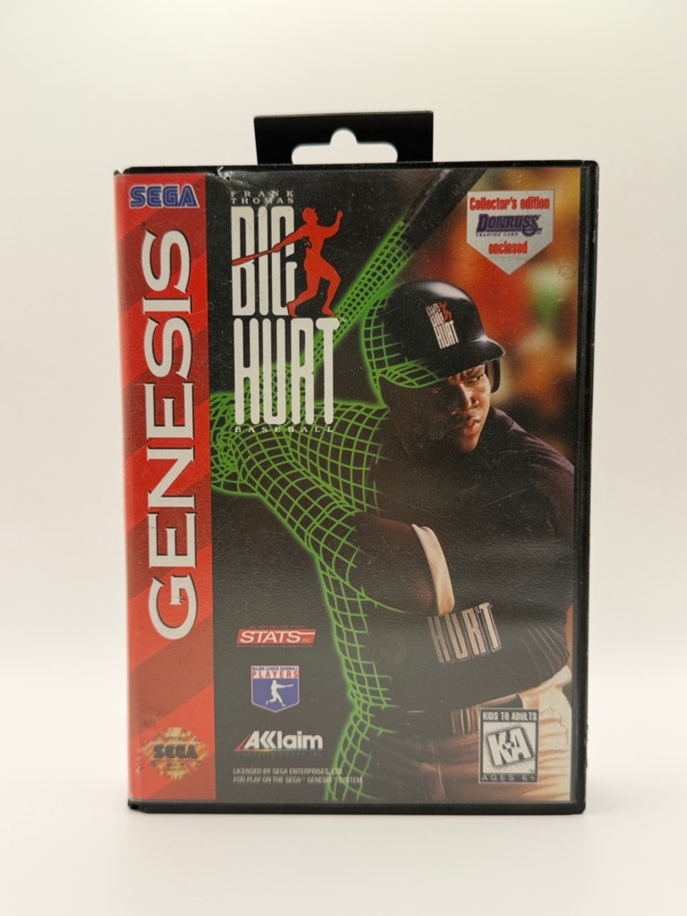 Frank‎ Thompson Big Hurt Baseball Sega Genesis Vintage Game CIB